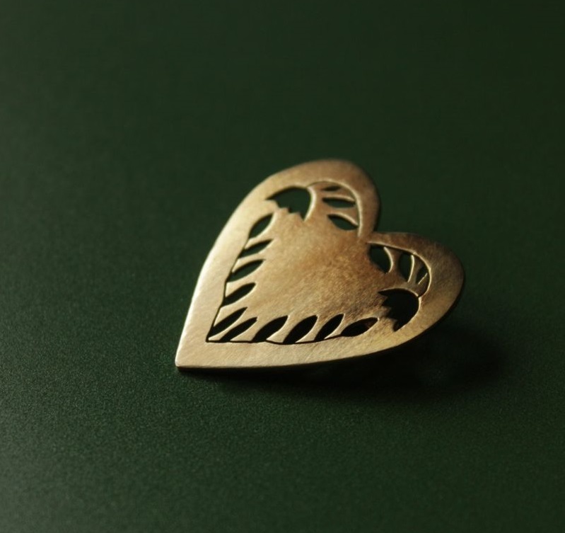 Broche coeur Aurélie Hesse