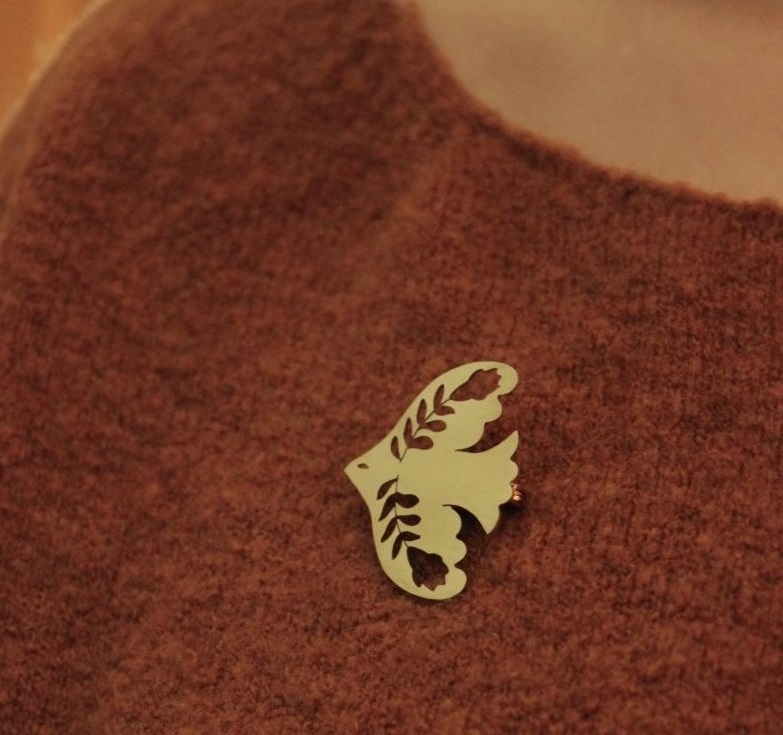 Broche oiseau Aurélie Hesse Vercors