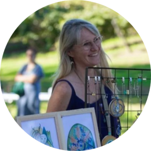 Sabine Vally Peinture Chamane L'écrin du temps