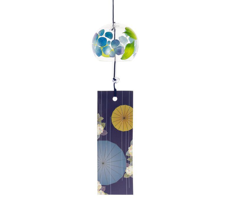 Cloche Furin cristal verre Ajisai 5 cm JAPON