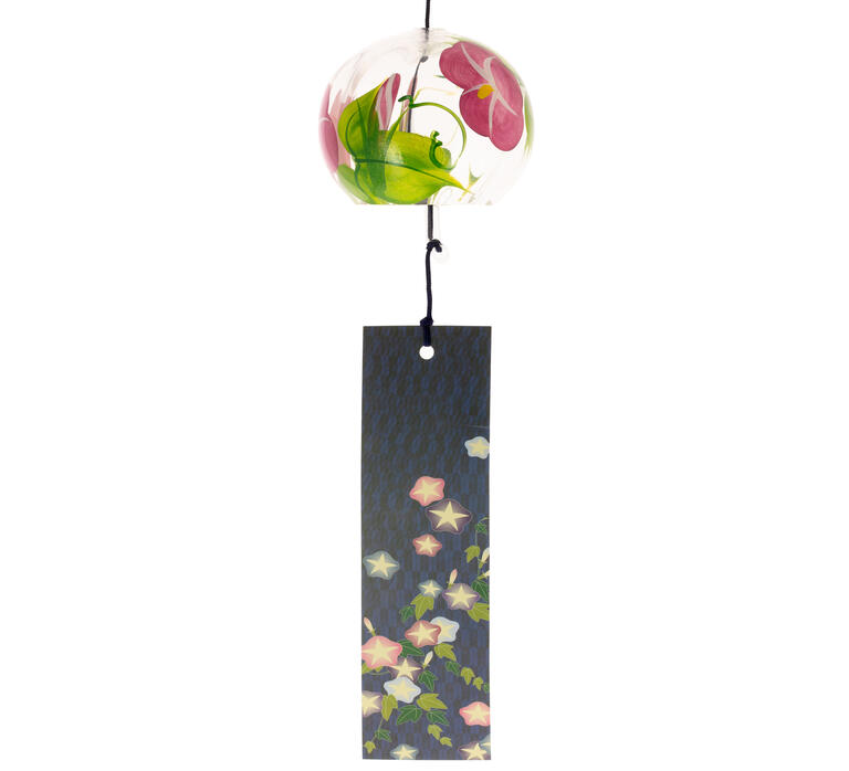 Cloche Furin Cristal verre Asagao 7 cm Japon