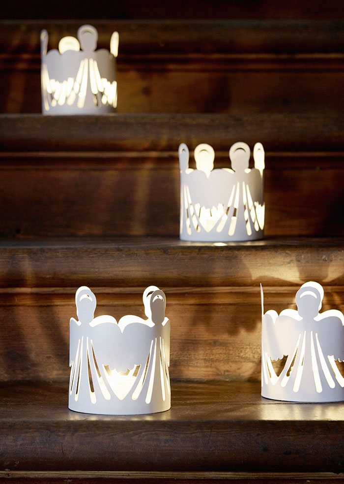 Bougeoir Anges Blancs Bungalow Denmark Danemark nordique métal