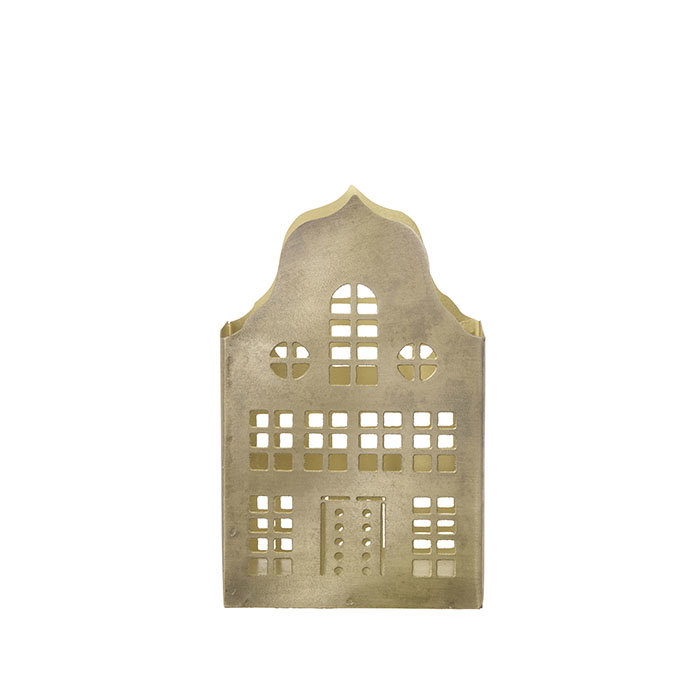 Bougeoir Maison Brun métallique Bungalow Denmark Danemark nordique métal