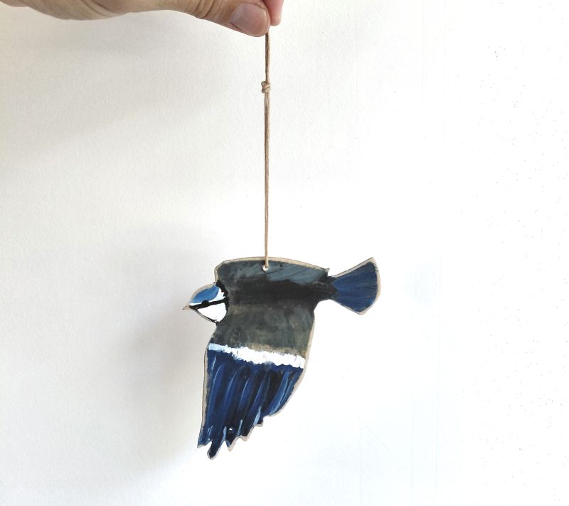 Mesange Suspension Bois Claire Launay La vie rêvée des oiseaux