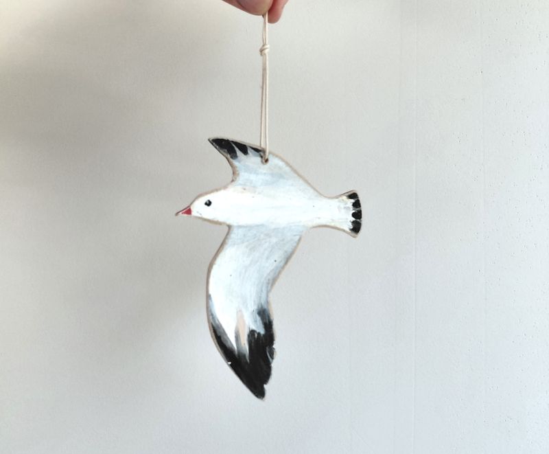 Petite Mouette Suspension Bois Claire Launay La vie rêvée des oiseaux