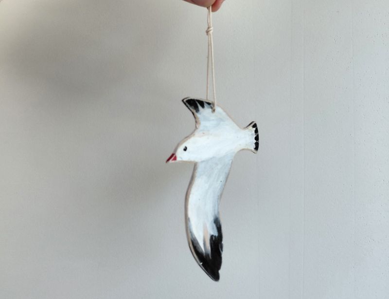 Petite Mouette Suspension Bois Claire Launay La vie rêvée des oiseaux