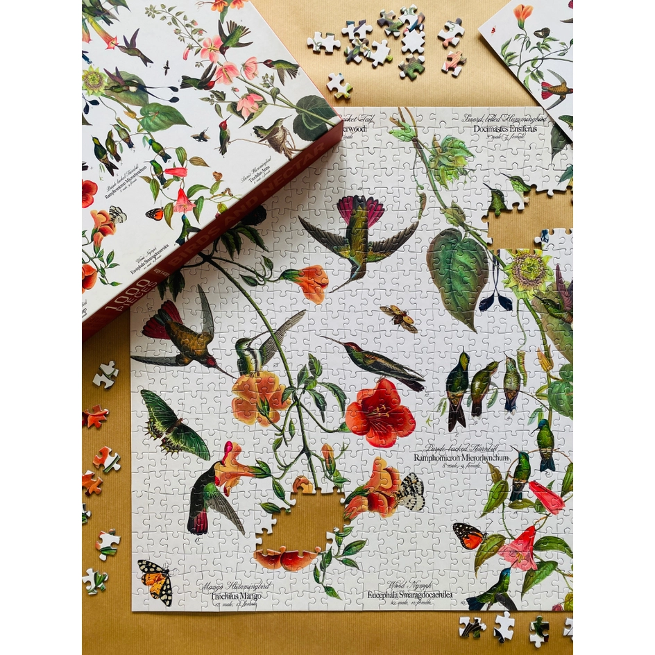Puzzle Colibris et Fleurs Penny Puzzle Danemark