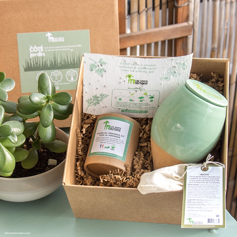 Coffret entretien des plantes avec les EM Micro-organismes efficaces Les verts moutons France