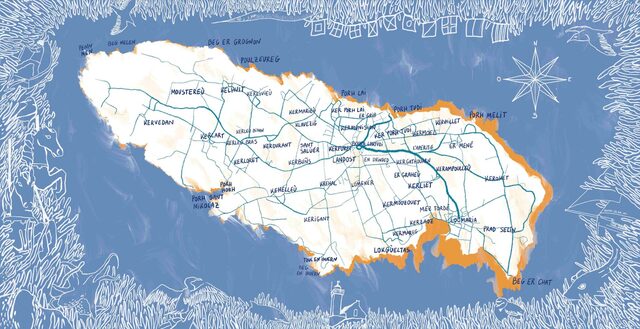 Puzzle art en bois Ile de Groix Morbihan PULLZIOREC Bretagne Made in France Artisanal Artiste Anna Michalak