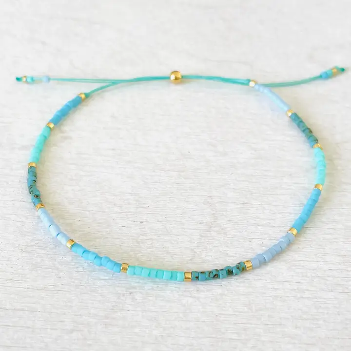 Bracelet réglable perle Miyuki rocaille 136 Atelline Made in France