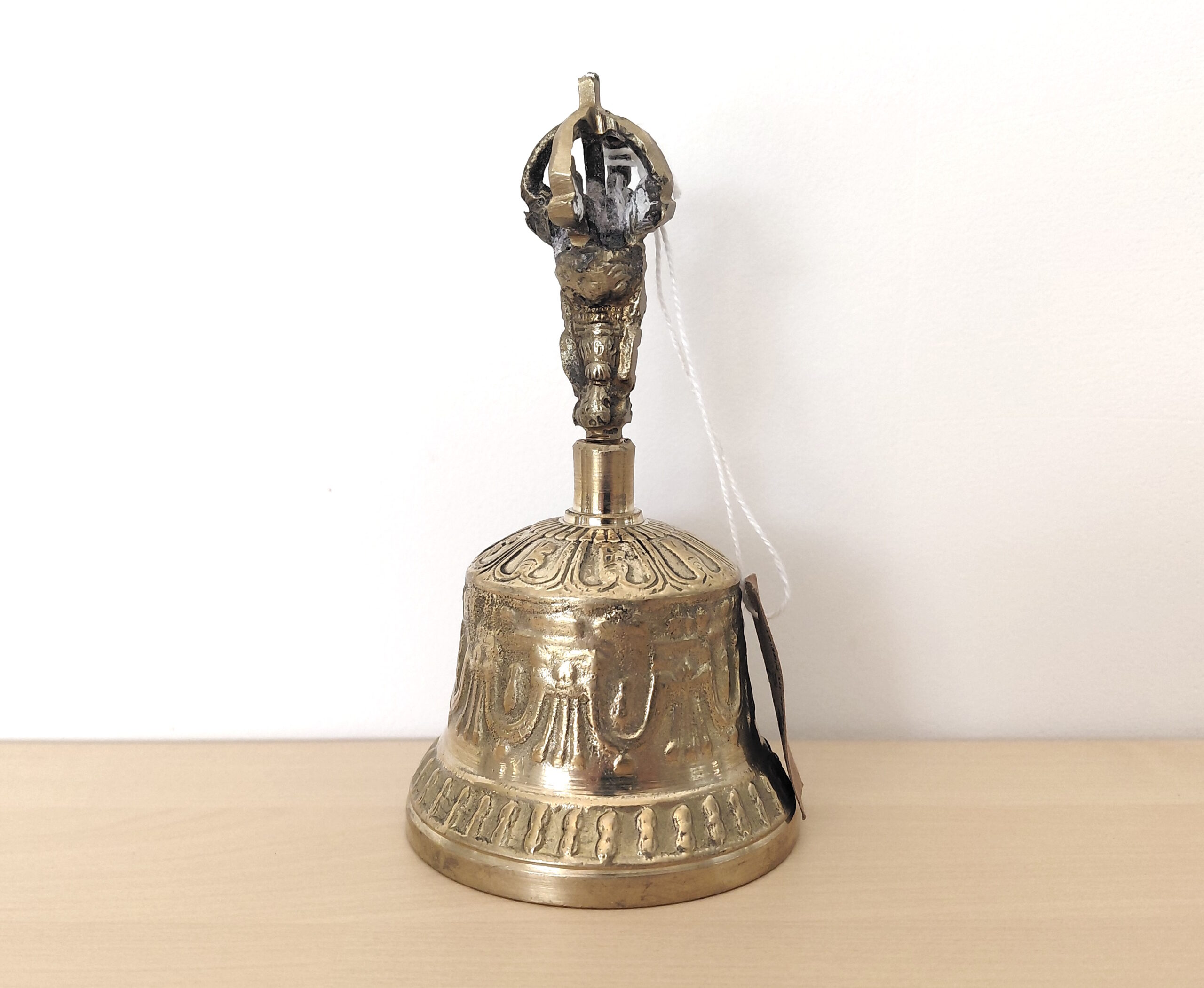 Petite cloche Tingsha en laiton Népal Tibet artisanat Méditation Bouddhisme