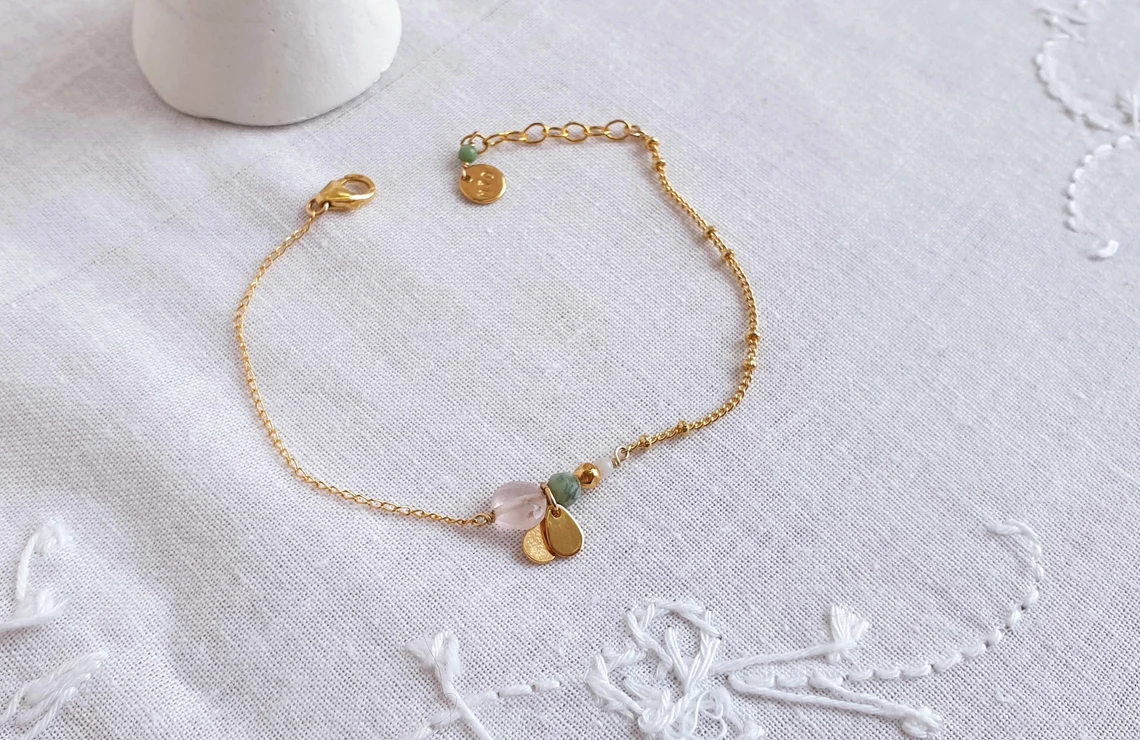 Bracelet PÉTALE - Myo Jewel | Quartz, Nacre, Turquoise