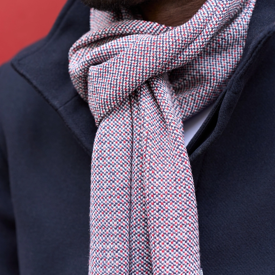 Écharpe homme laine Made in France Maison Bonnefoy