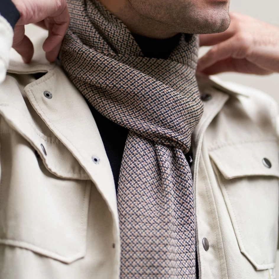 Écharpe homme laine Made in France Maison Bonnefoy