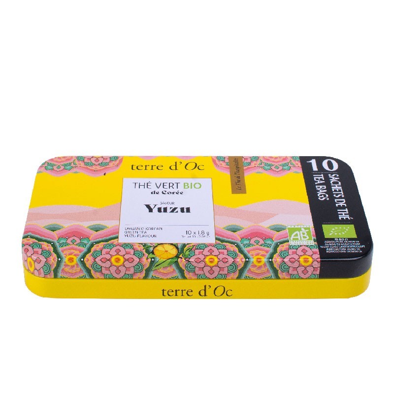 Thé vert bio Yuzu de Corée Terre d'Oc Made in France